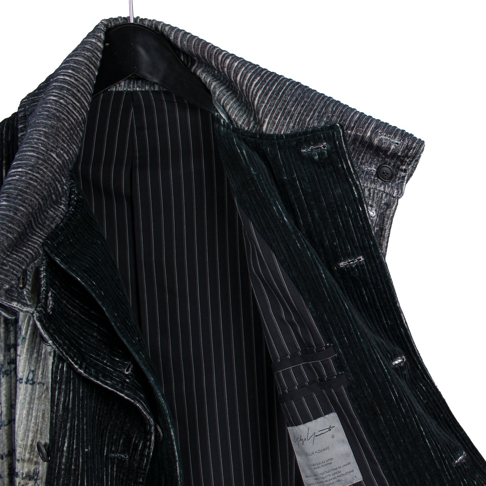 yohji yamamoto - pour homme 4柄上前付きロングJ / HE-J24-816