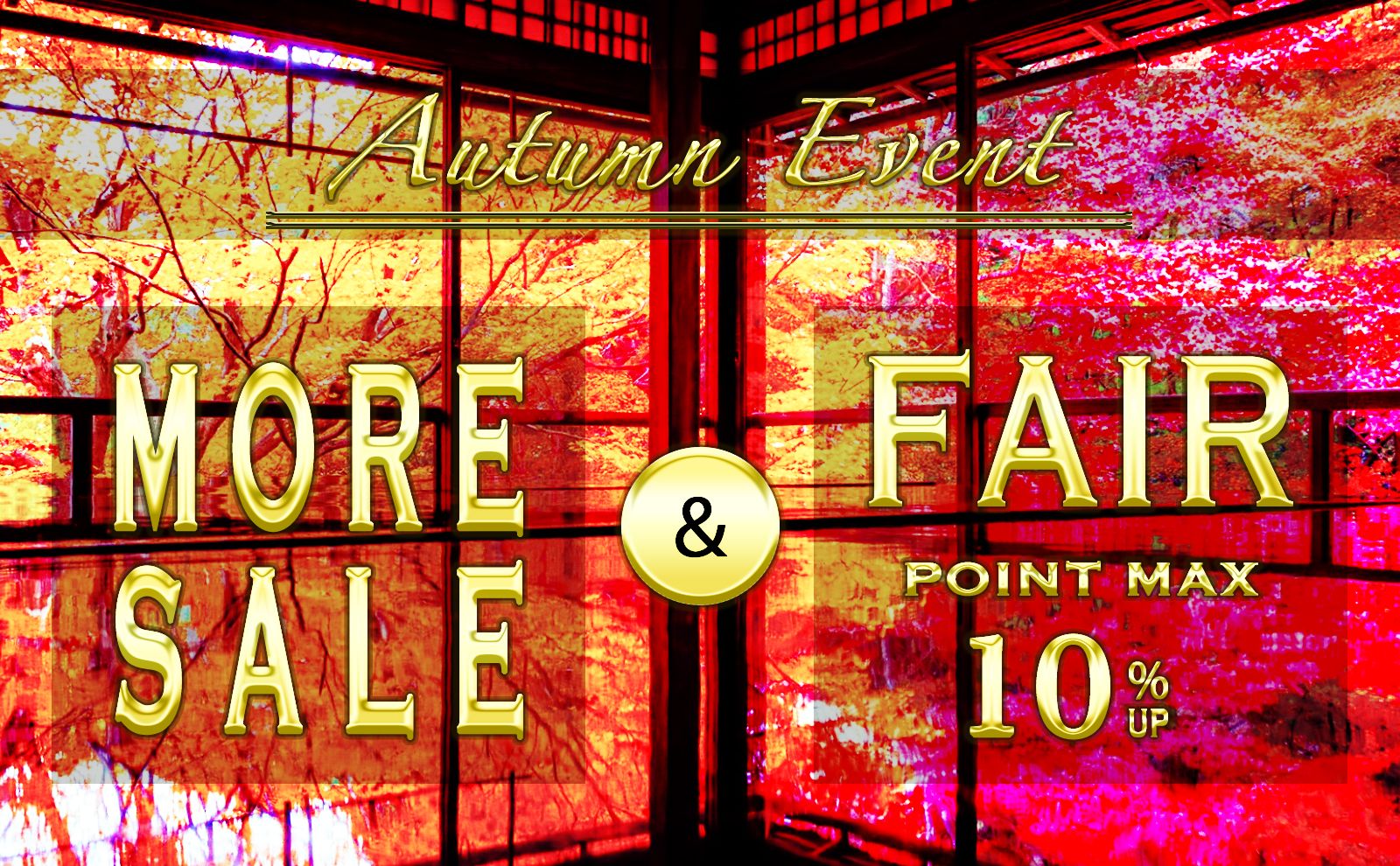 - 会員様限定 - Autumn Event [ MORE SALE ＆ POINT UP！ ]