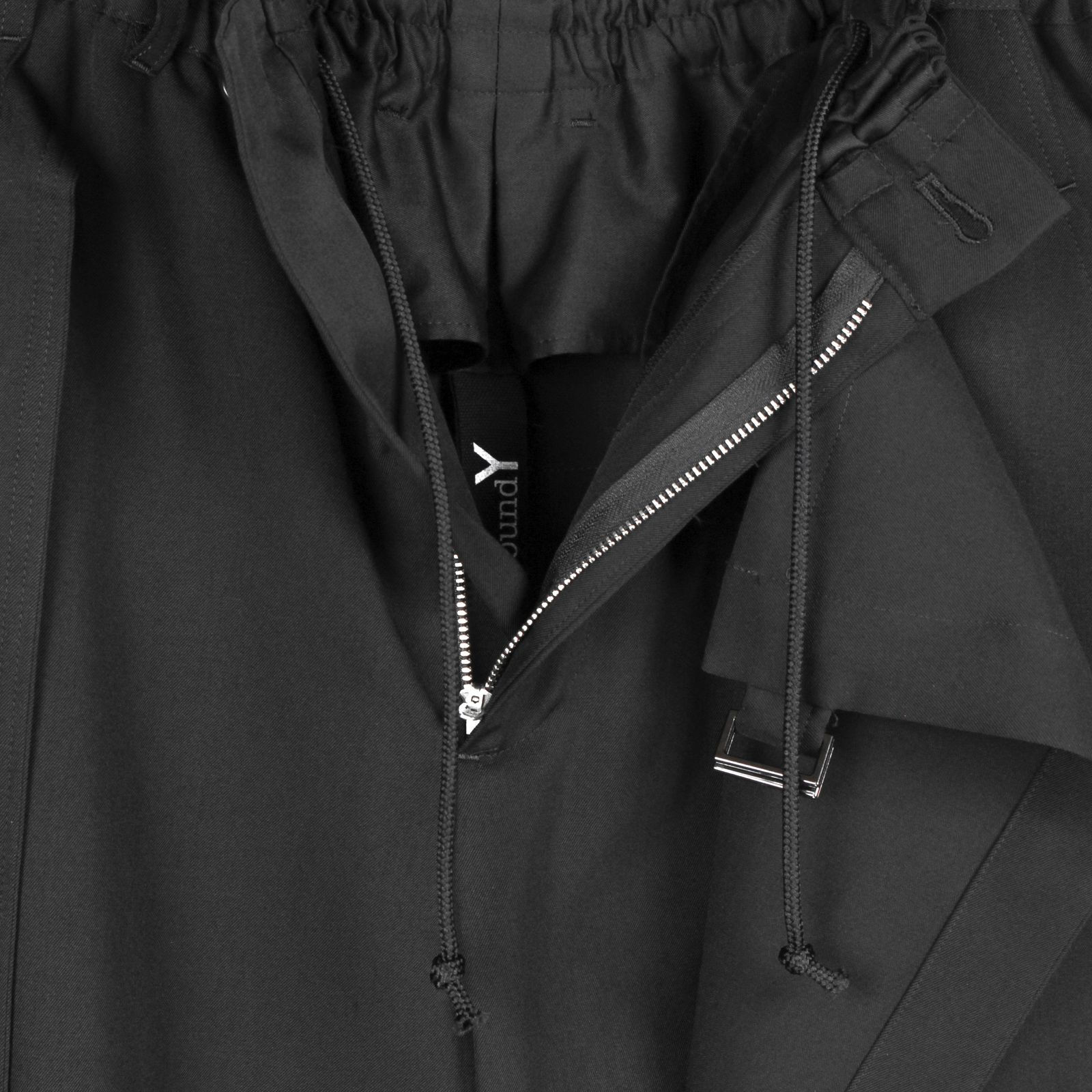 Ground Y | WOOL GABARDINE STANDARD WRAP TROUSERS / ラップパンツ / ウールギャバジン / GA-P01-101