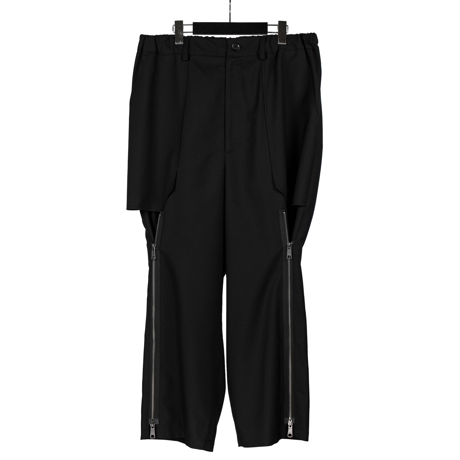 Ground Y - T-W Gabardine Leg Zipper Detail Pants / GJ-P06-100 | ALUBUS /  RUFUS