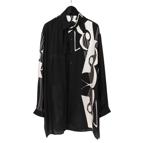 pour homme ギター柄変形衿B / HX-B31-828