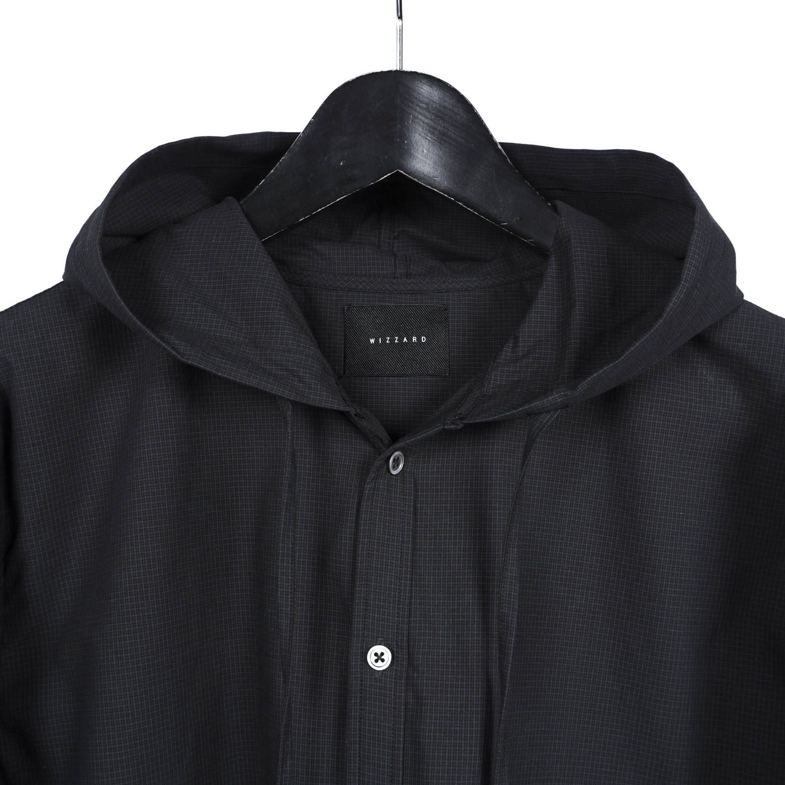WIZZARD [WSA18-050CH / HOOED CHECK LONG SHIRTS]
