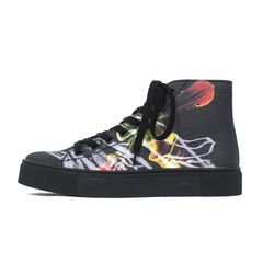 Yohji Yamamoto [HH-E12-063 / プリントハイカットスニーカーA (ダムドフラワー)]