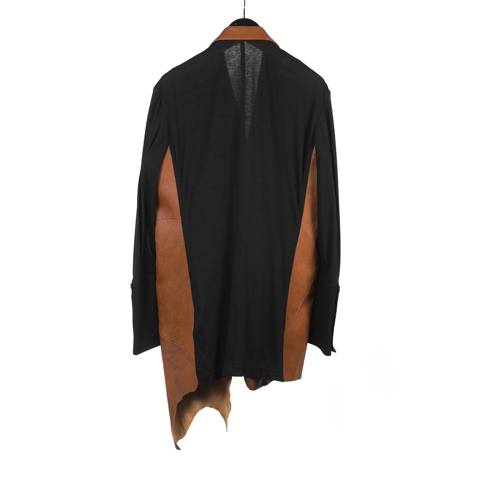 Yohji Yamamoto [HH-J47-802 / 革切替 + 天竺 JKT]