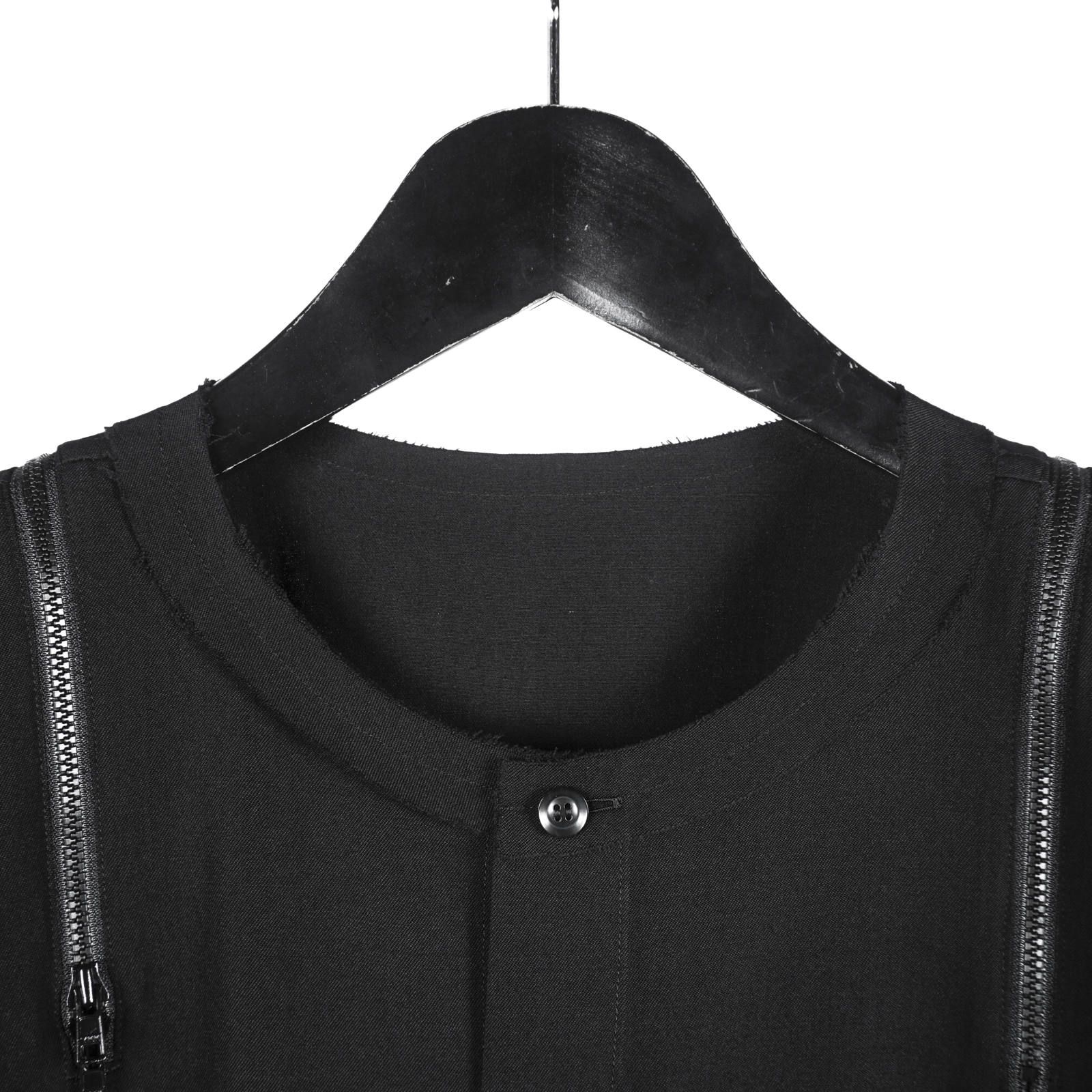 B Yohji Yamamoto [NH-B55-100 / ショルダーZIPノーカラーシャツ]
