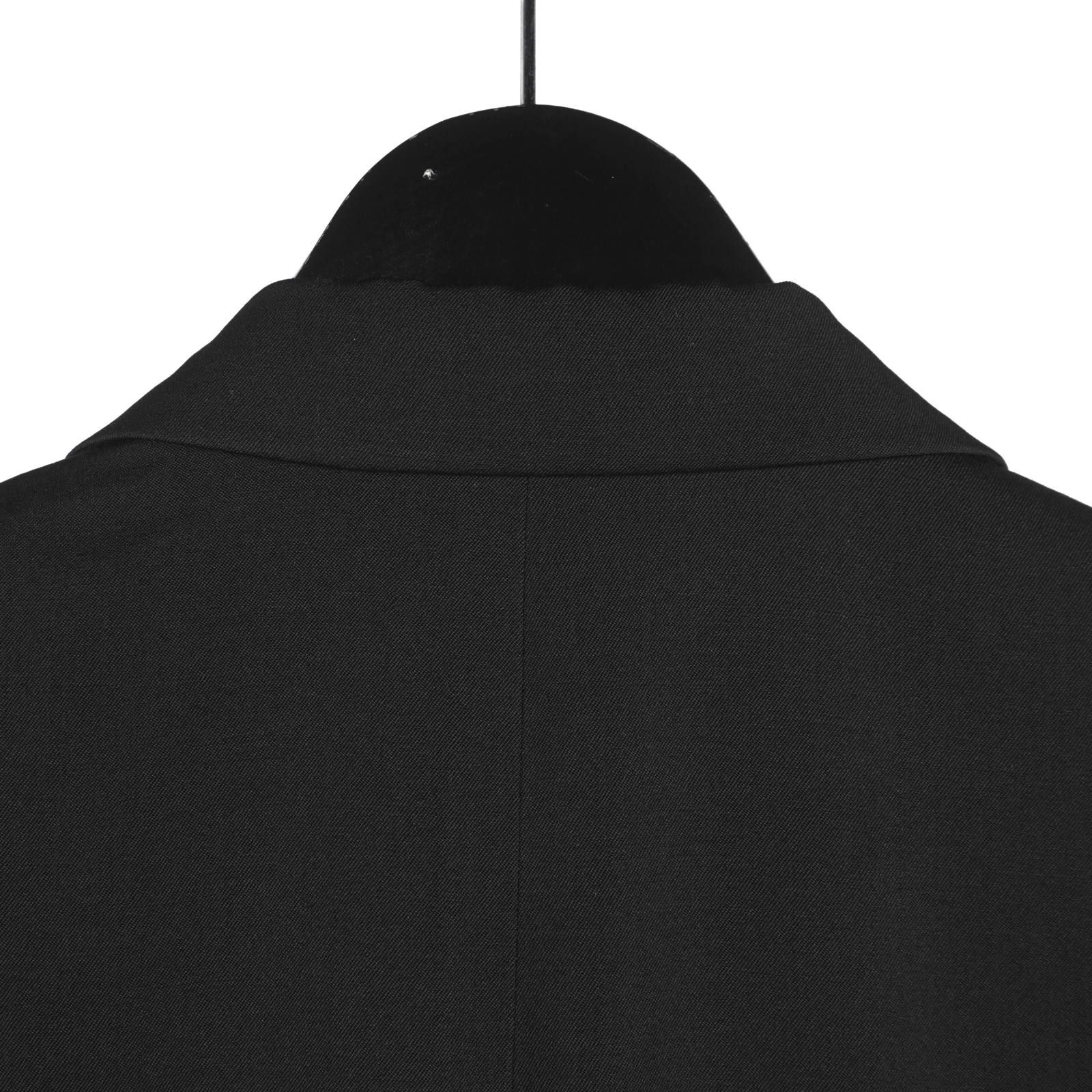 超希少4L/美品◎カシミヤ100%「極上とろとろ」肌触り 圧巻のロング丈 黒 Yohji Yamamoto POUR HOMME】ヨウジヤマモト『シワギャバ ノー
