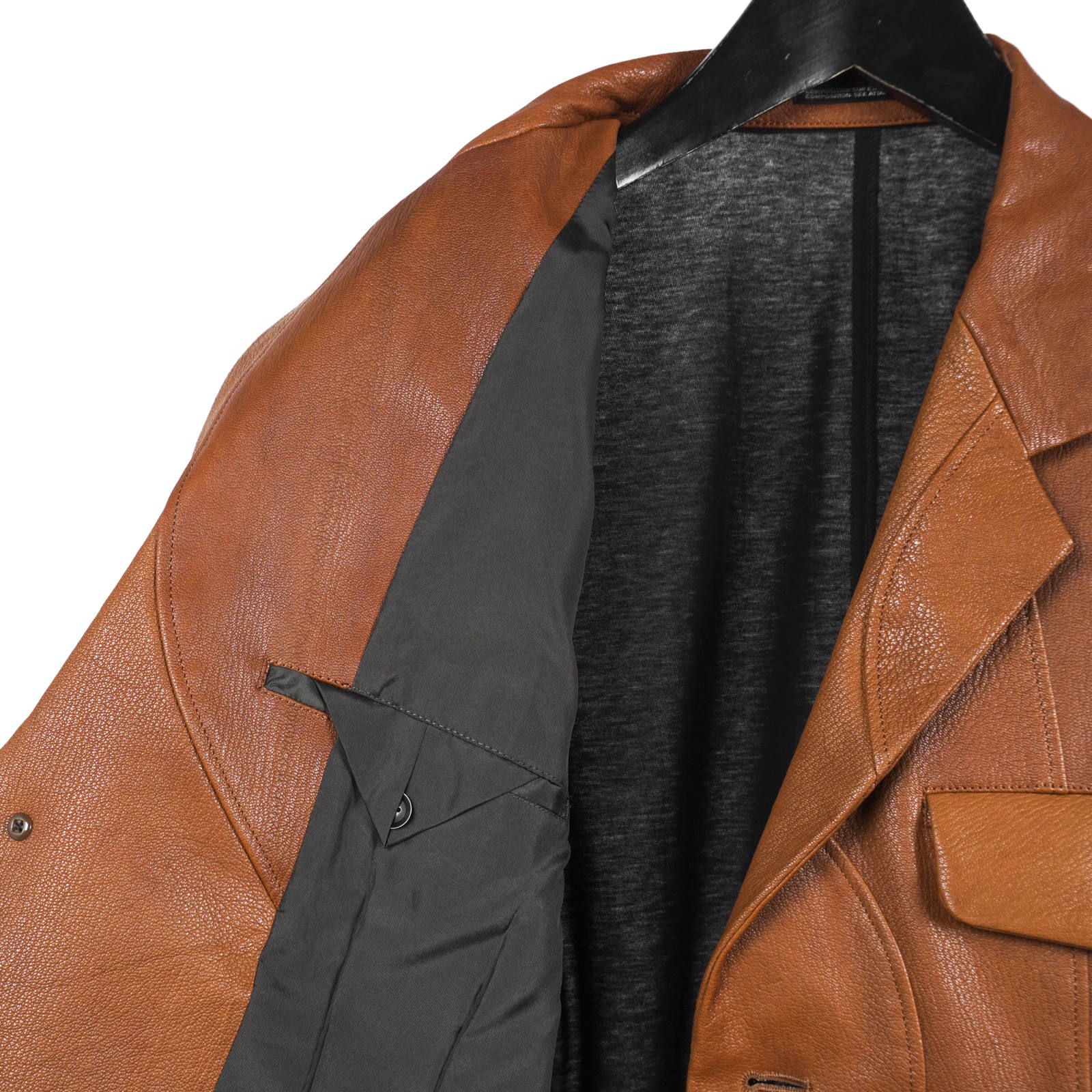 Yohji Yamamoto [HH-J47-802 / 革切替 + 天竺 JKT]