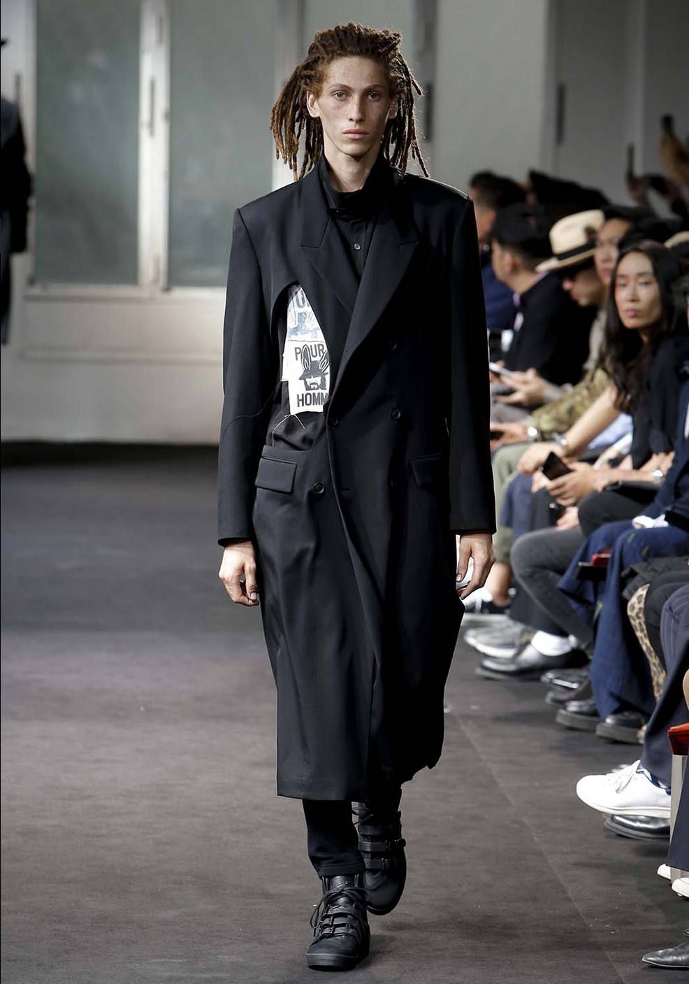 yohji yamamoto - Yohji Yamamoto [HH-B59-294 / パッチロングB環縫