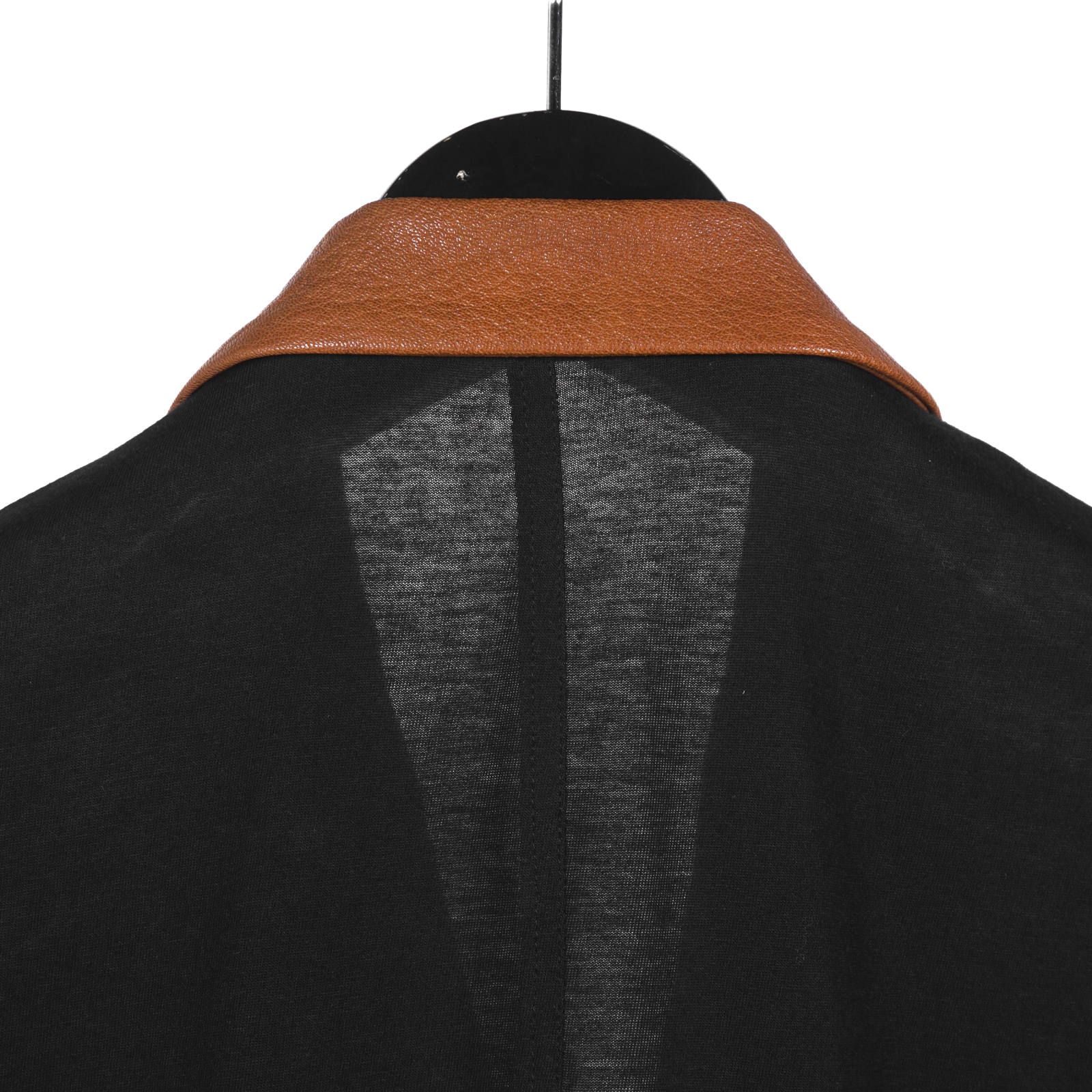 Yohji Yamamoto [HH-J47-802 / 革切替 + 天竺 JKT]