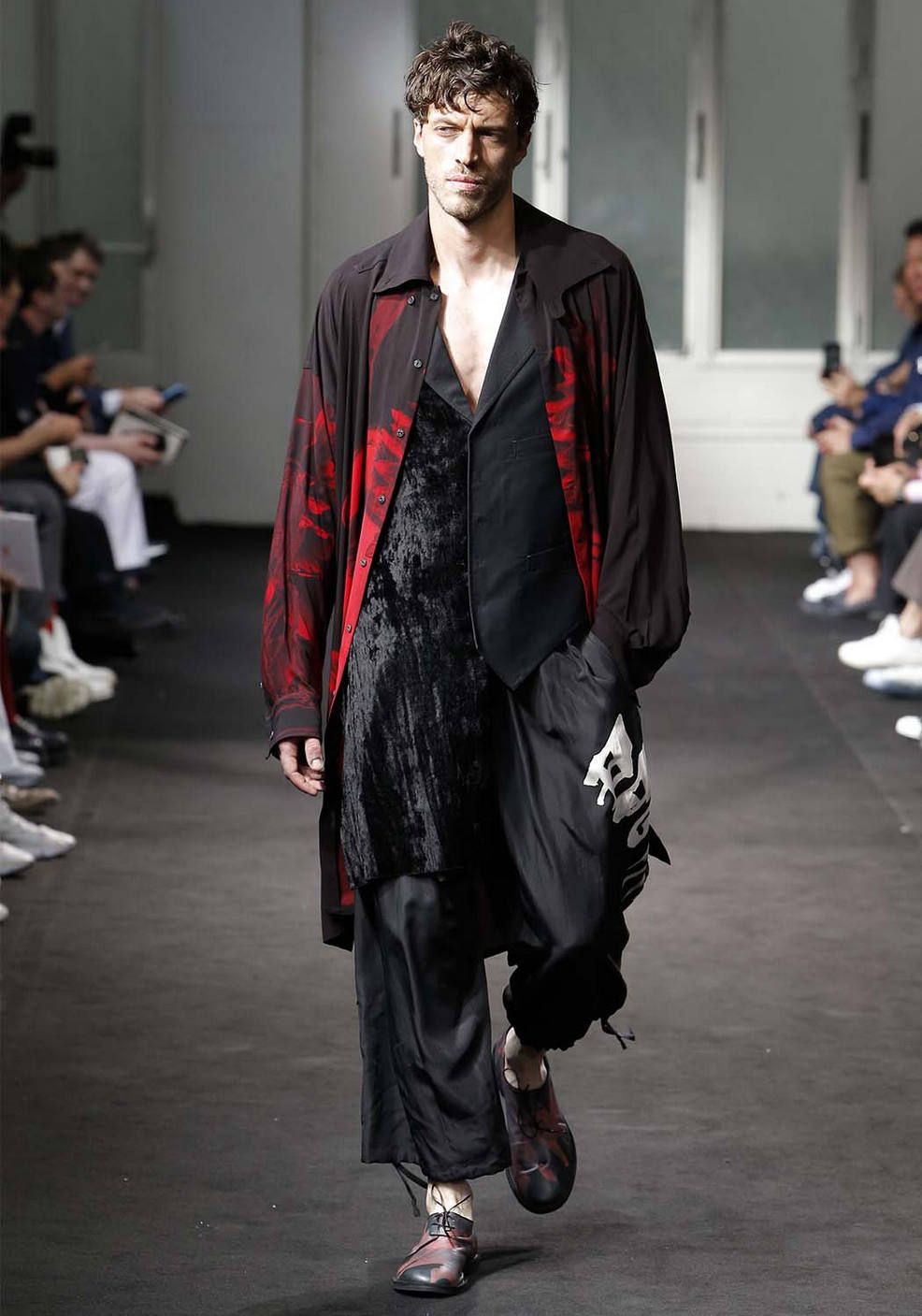 Yohji Yamamoto [HH-E22-786 / プリント3ホールシューズD]