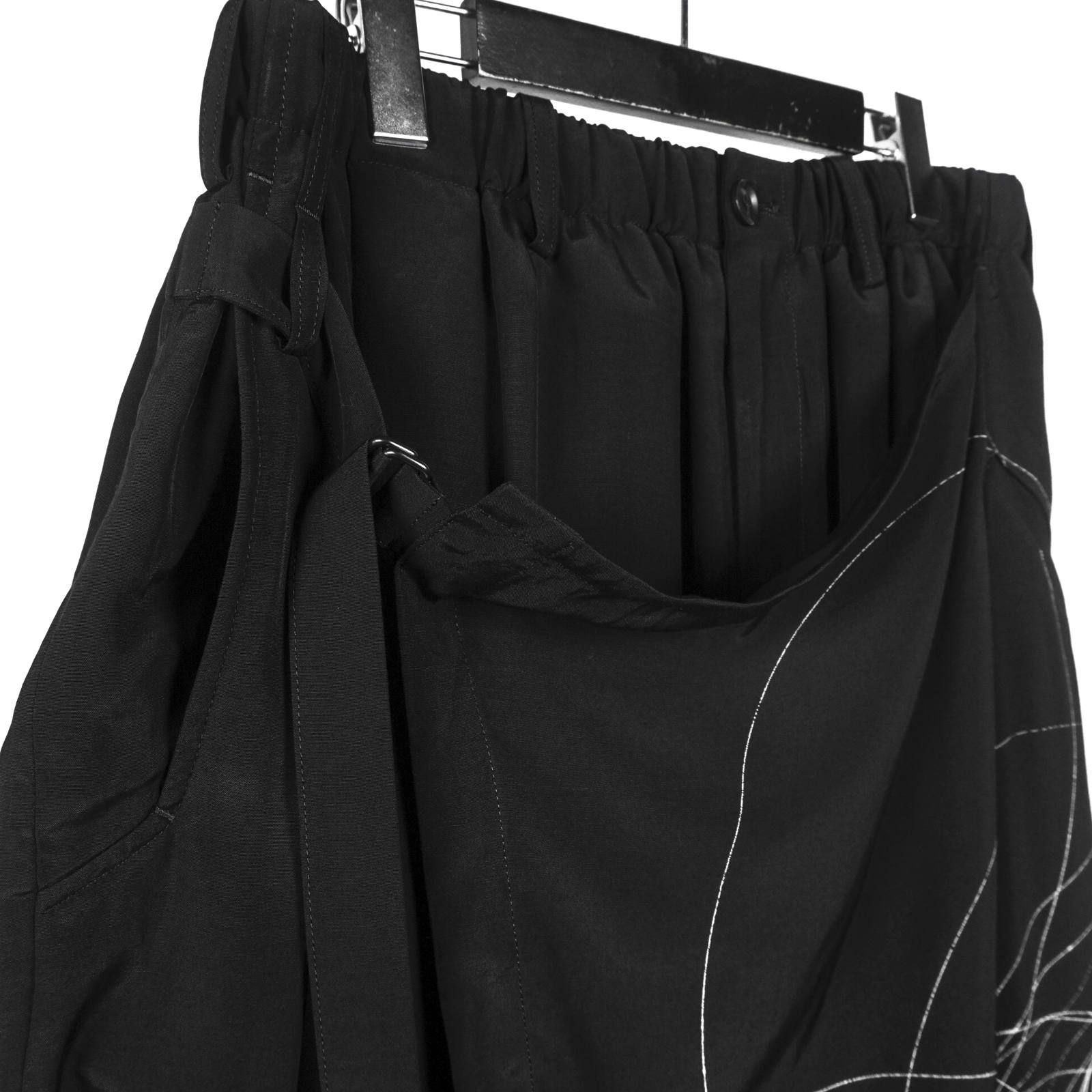 Yohji Yamamoto [HC-P21-204 / ラップパンツ太ー柄]