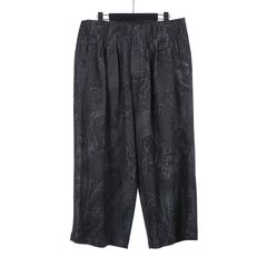 Yohji Yamamoto [HC-P22-122 / 3タックパンツ 総柄]