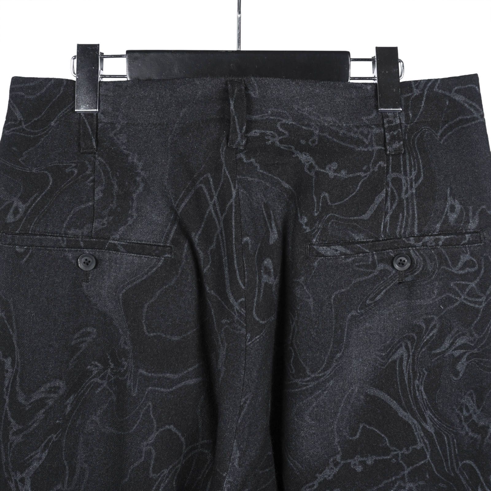 Yohji Yamamoto [HC-P22-122 / 3タックパンツ 総柄]