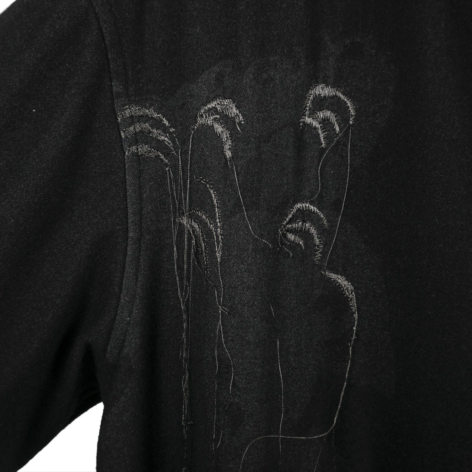 Yohji Yamamoto [HC-B73-523 / 定PT刺繍ロングB] 2019A/W collection 【USED・Sランク〔未使用品〕】 定価 ¥206,800