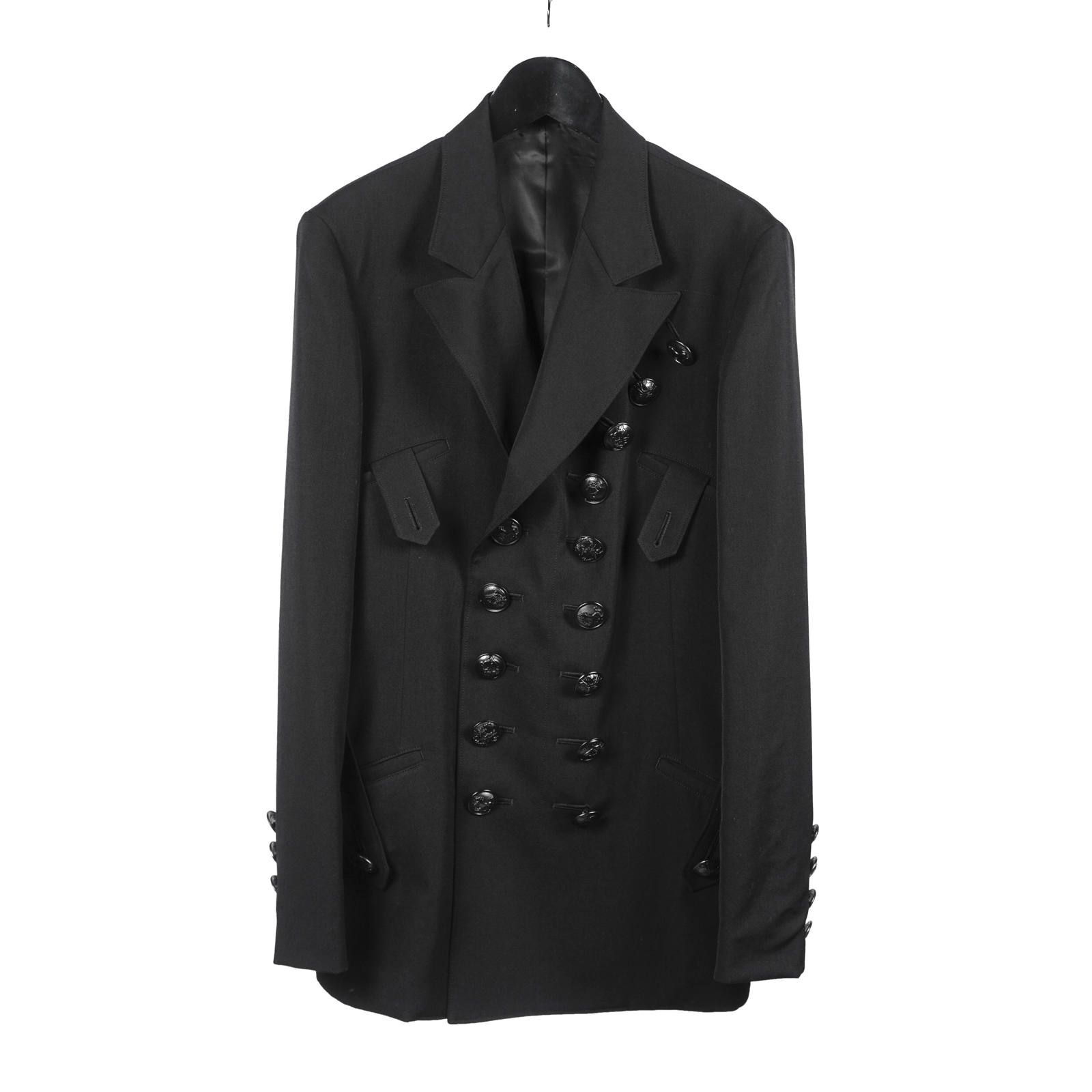 yohji yamamoto - Yohji Yamamoto [HC-J36-100 / ダブルピーク黒釦JKT