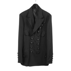 Yohji Yamamoto [HC-J36-100 / ダブルピーク黒釦JKT]