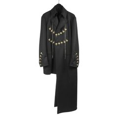 Yohji Yamamoto [HC-J39-104 / 変形衿釦金ホールJ]