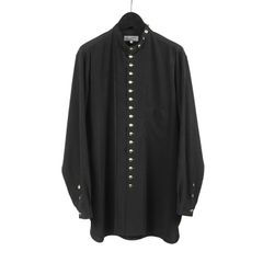 Yohji Yamamoto [HC-B44-501 / 細スタンドシャツ金釦]