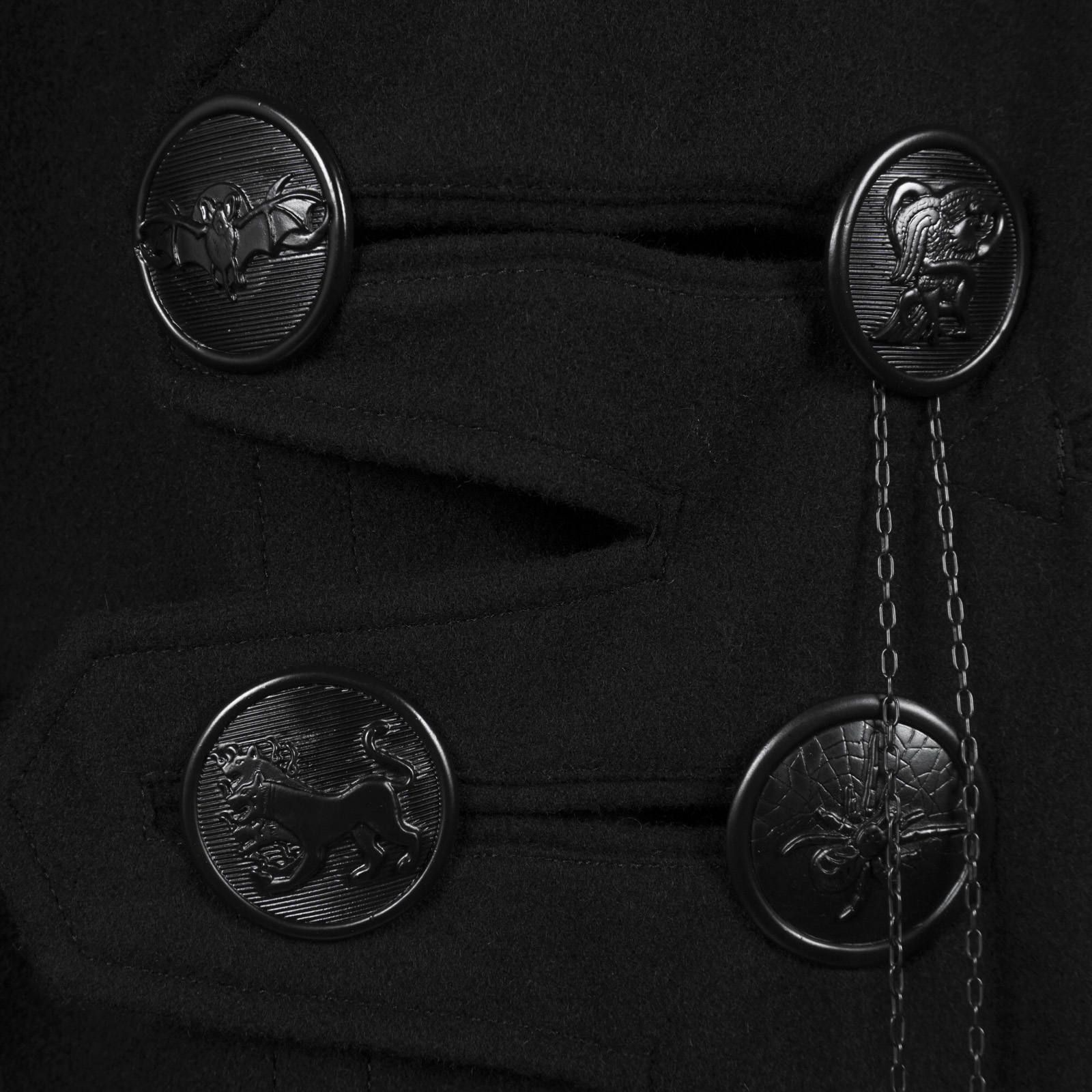 Yohji Yamamoto [HC-C16-103 / デカ黒釦ヘチマコート]