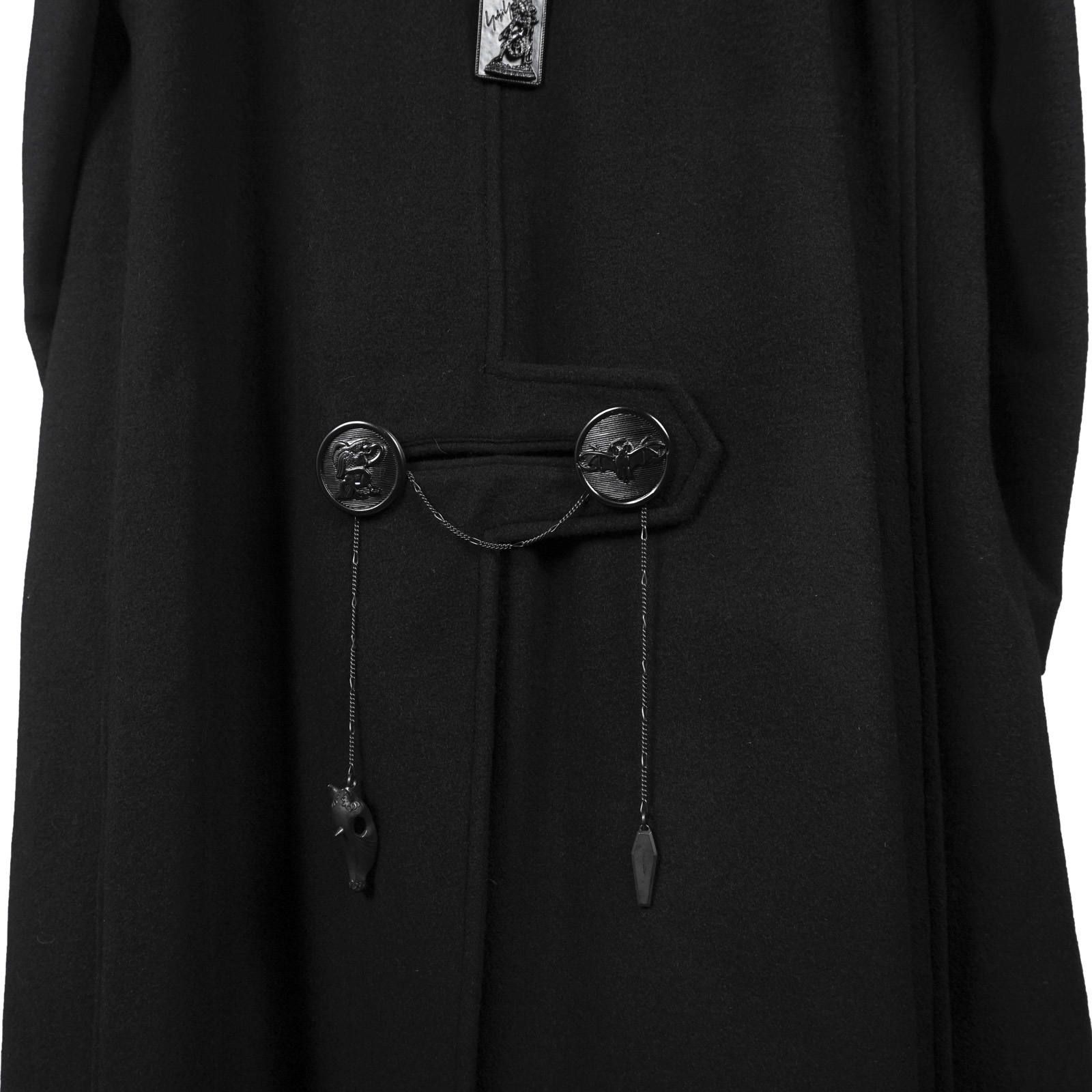 Yohji Yamamoto [HC-C16-103 / デカ黒釦ヘチマコート]