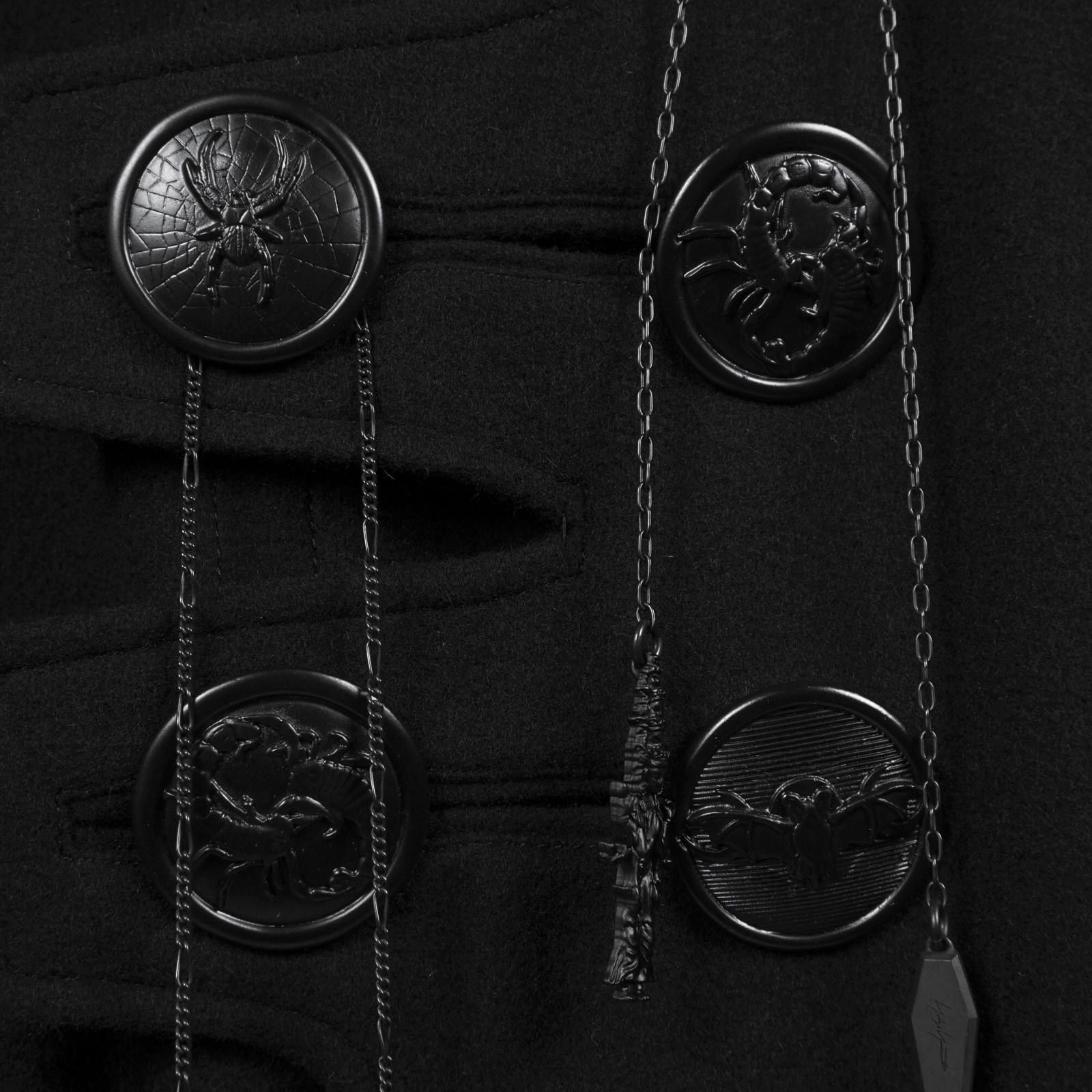 yohji yamamoto - Yohji Yamamoto [HC-C16-103 / デカ黒釦ヘチマ