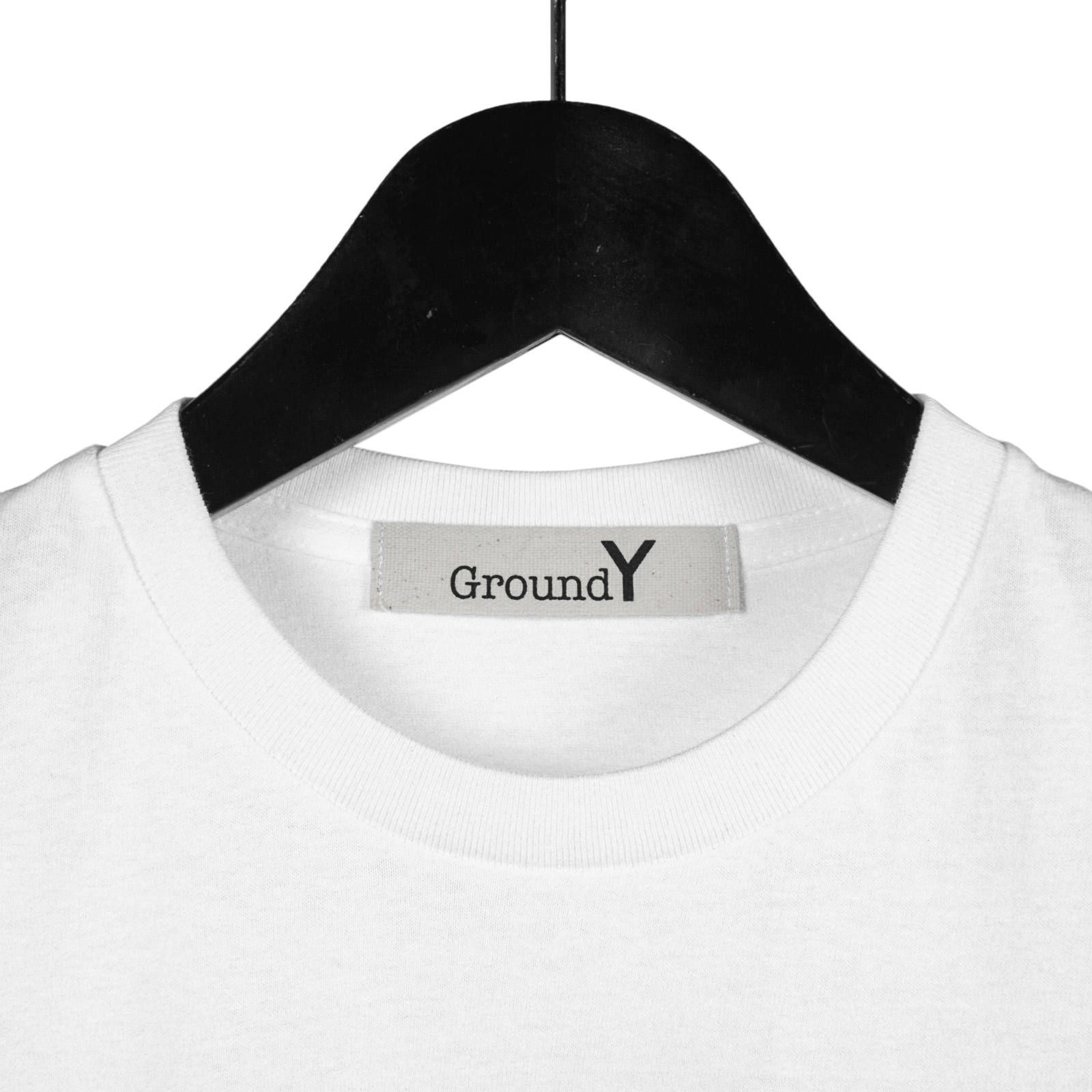 Ground Y | GYロゴグラフィック半袖カットソー (ユニセックス・メンズ) / ホワイト / GA-T57-070-1