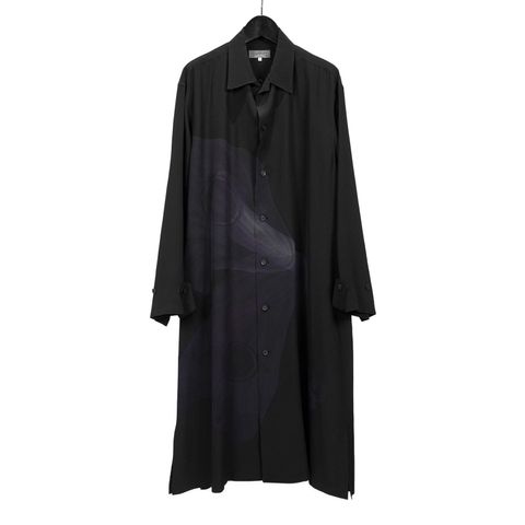 Yohji Yamamoto [HN-B46-406 / プリントシャツコート]