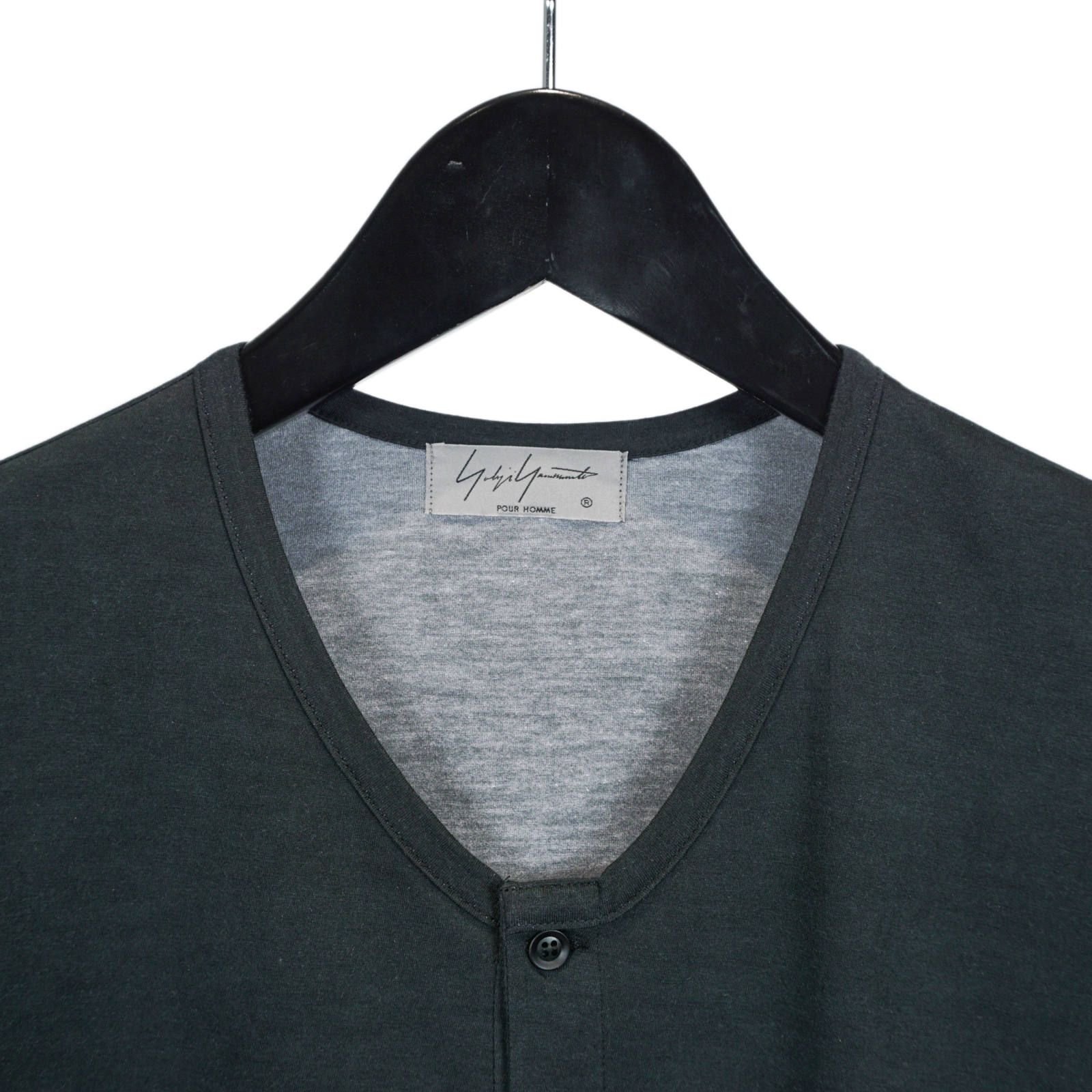 Yohji Yamamoto [HN-T24-274 / 内田柄ヘンリー半袖]