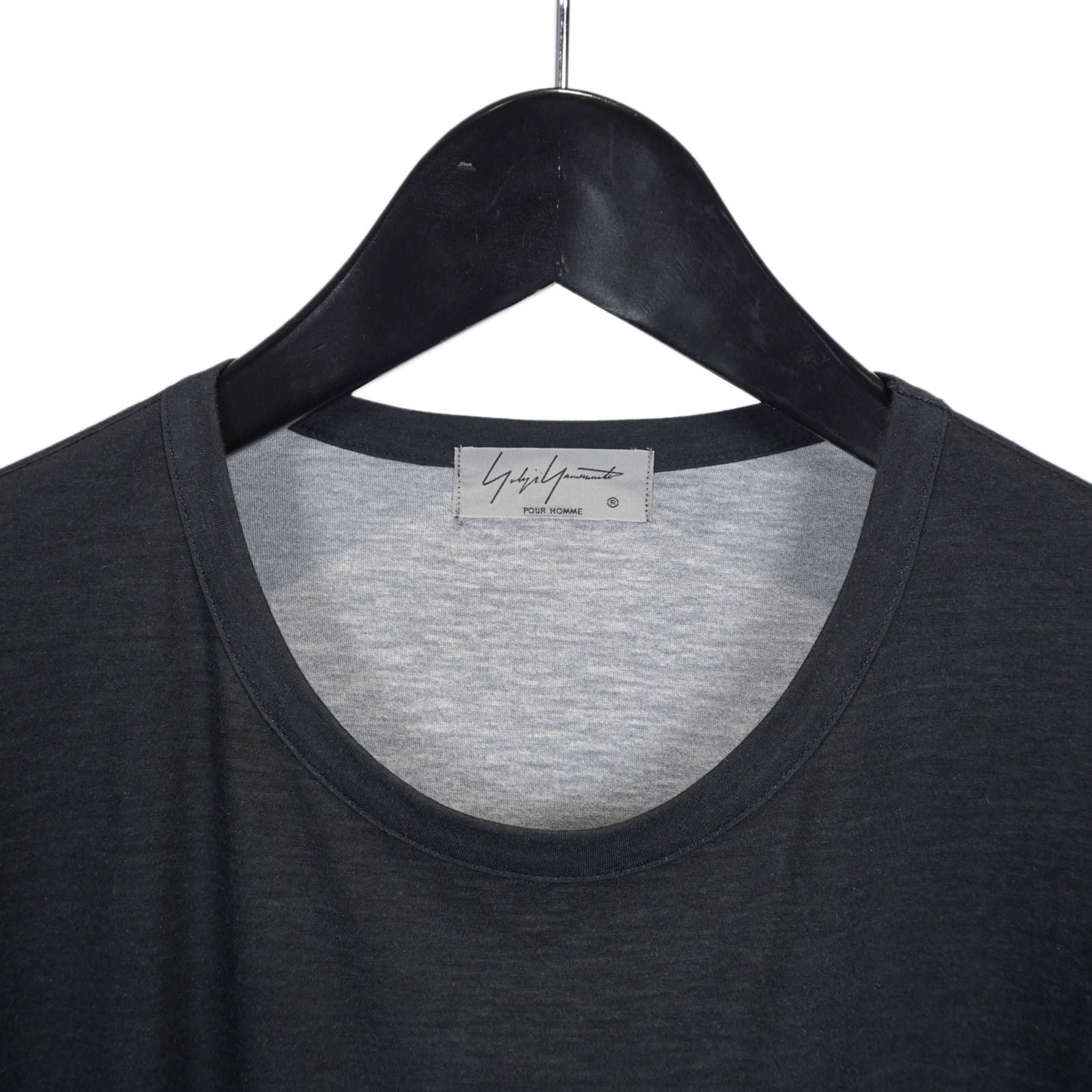 Yohji Yamamoto [HN-T25-274 / 内田柄丸首長袖]