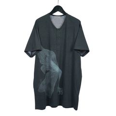Yohji Yamamoto [HN-T24-274 / 内田柄ヘンリー半袖]
