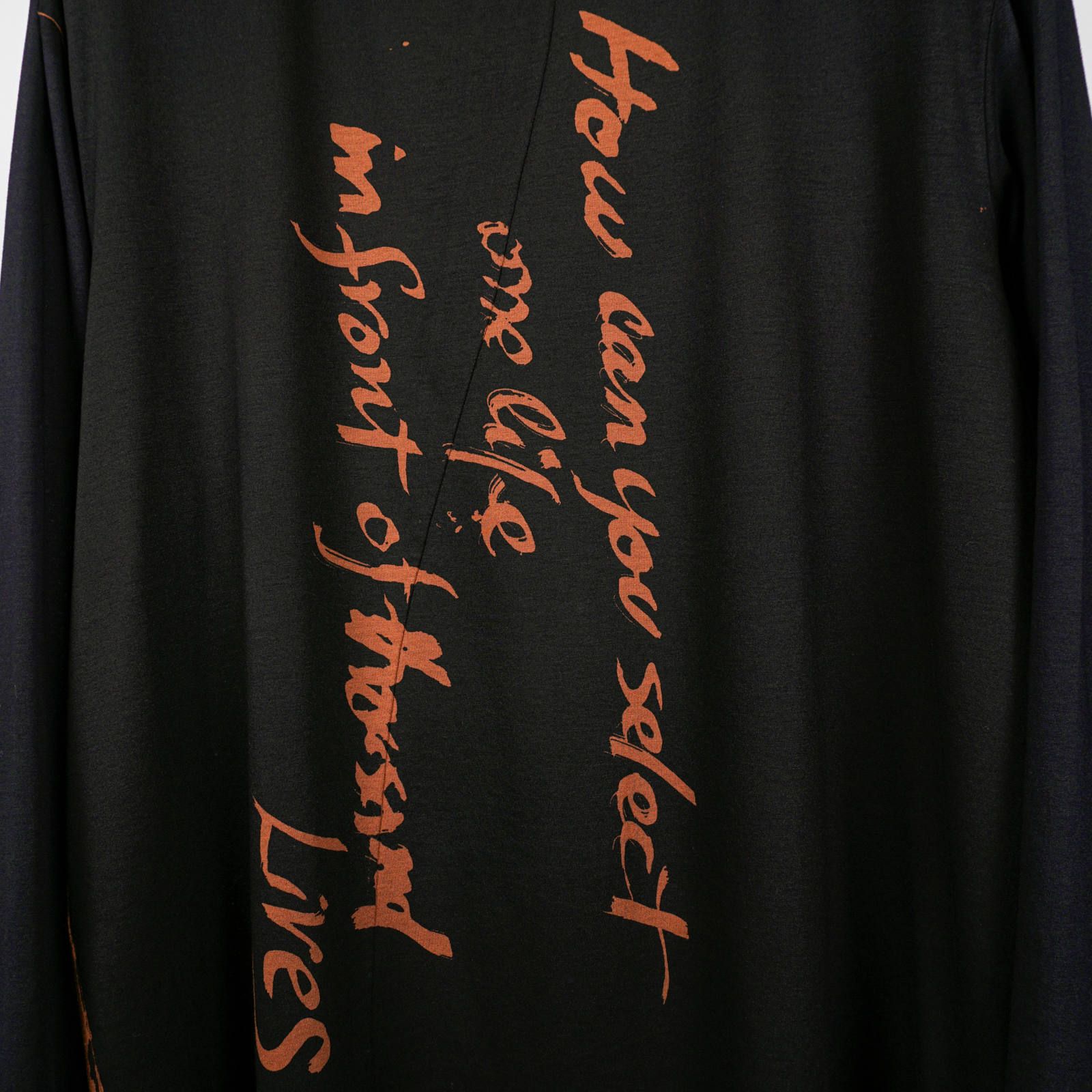 Yohji Yamamoto [HN-T10-272 / メッセージハギ長袖]