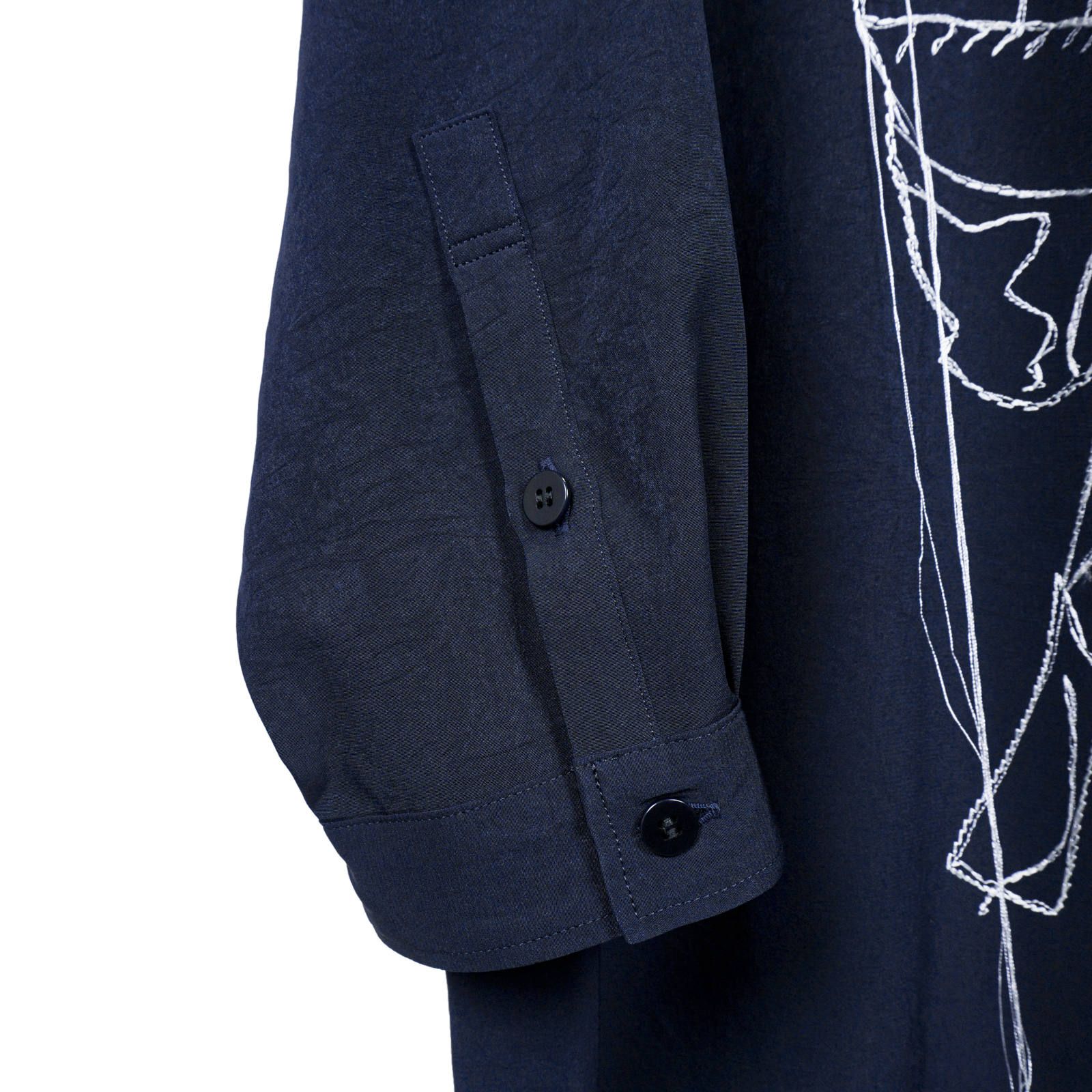 Yohji Yamamoto [HN-B31-517 / 変形スタンド牛刺繍B]