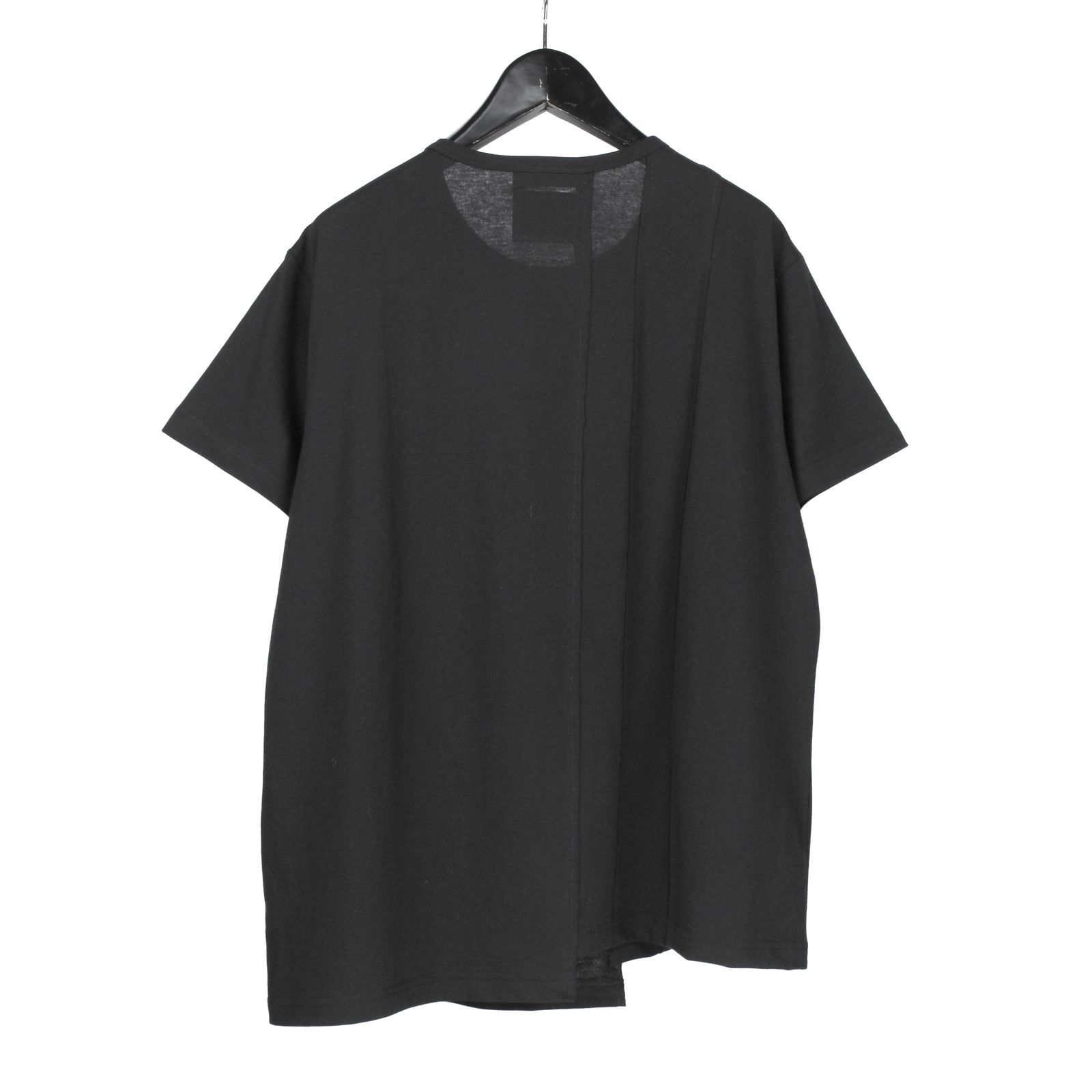 pour homme | タテハギ切り替え半袖 (メンズ) / 半袖カットソー / ブラック / HK-T53-073