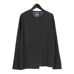 pour homme | タテハギ切り替え長袖 (メンズ) / 長袖カットソー / ブラック / HK-T54-073