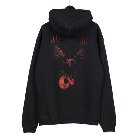 Y's for men × MASSES | CROW PRINT HOODIE / パーカー (ユニセックス) / ブラック / ML-T79-991