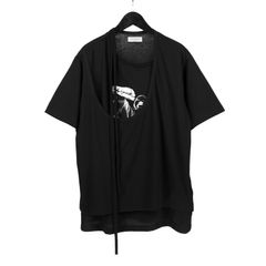 pour homme レイヤード風半袖PT / HX-T44-081