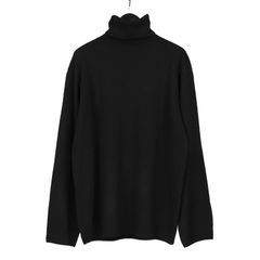 Y's for men | TURTLE NECK INTARSIA KNIT WITH "Y's for men" LOGO / ニット (メンズ) / ブラック / MO-K42-183