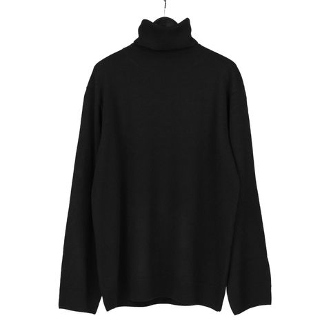 Y's for men | TURTLE NECK INTARSIA KNIT WITH "Y's for men" LOGO / ニット (メンズ) / ブラック / MO-K42-183