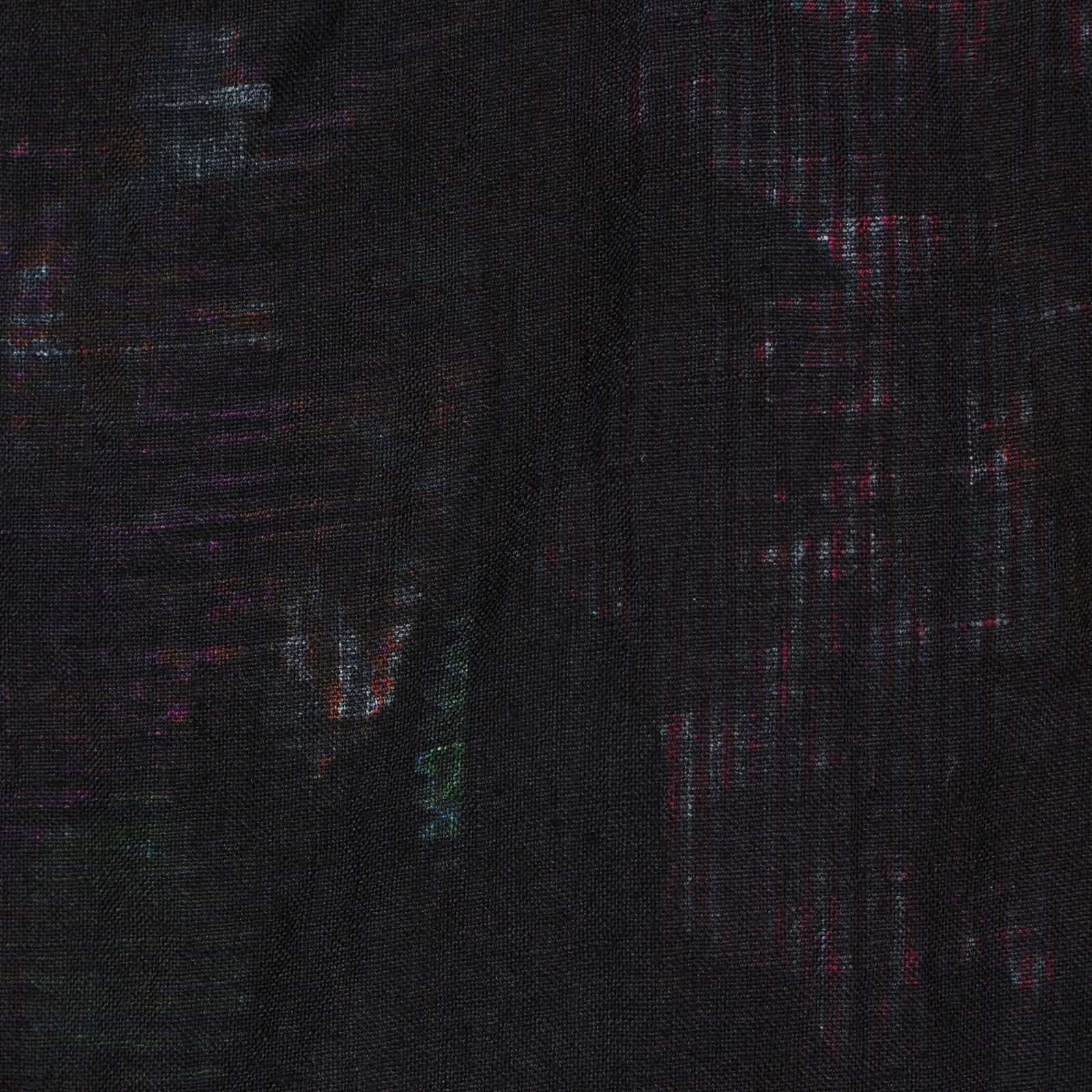 pour homme | 紫チェックプリントパンツ (メンズ) / ブラック / HG-P78-323
