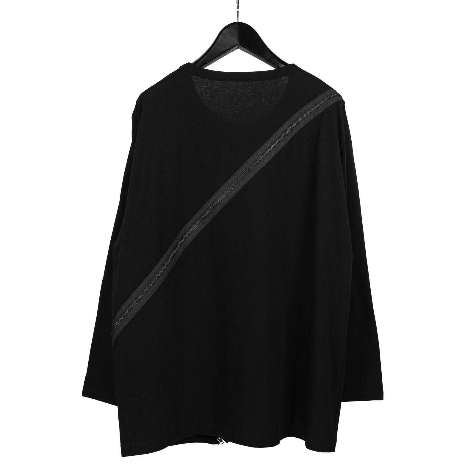 Diagonal zipper long sleeves T / GE-T26-040