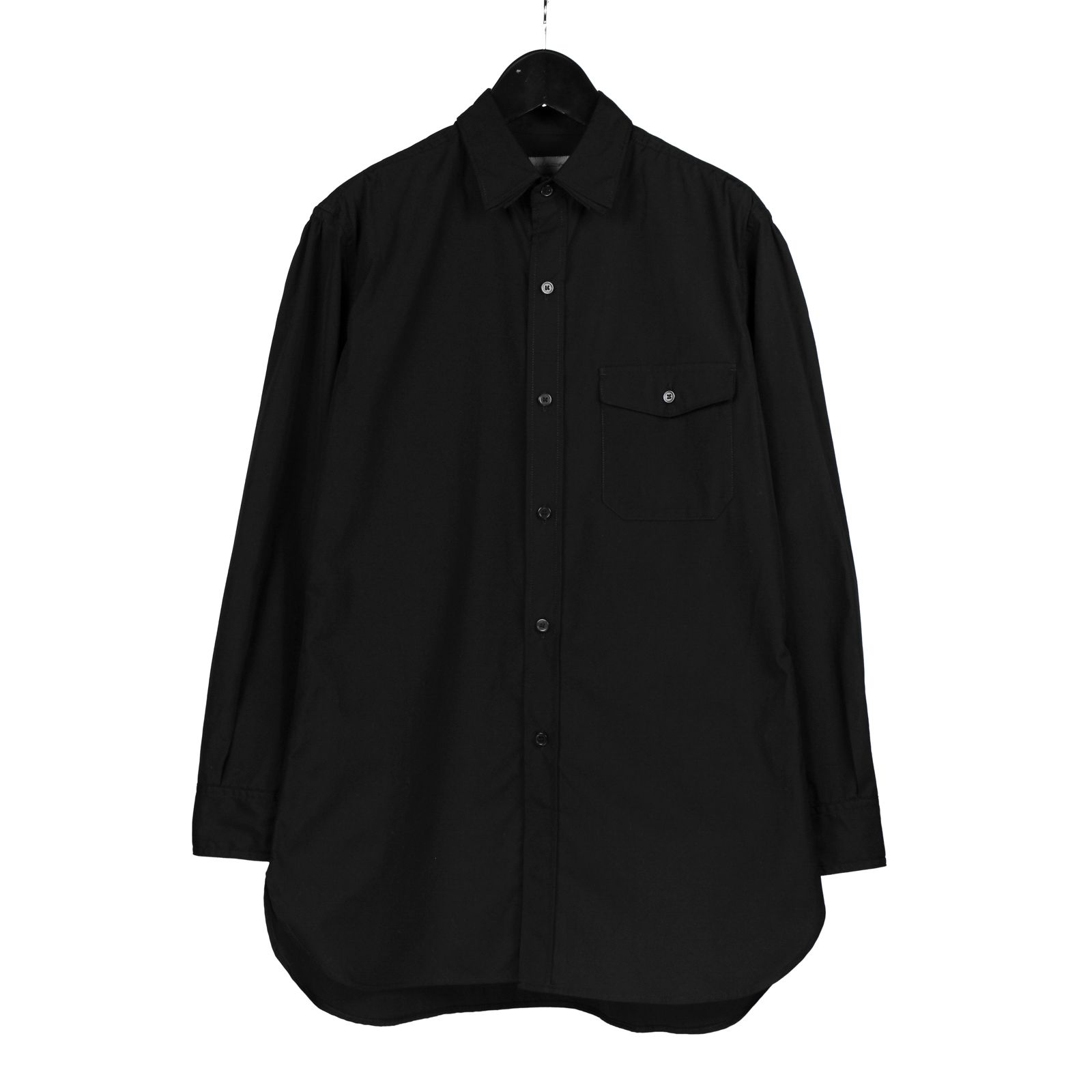 yohji yamamoto - pour homme | 環縫い三枚衿B / シャツ (メンズ) / ブラック / HO-B02-001 |  ALUBUS / RUFUS