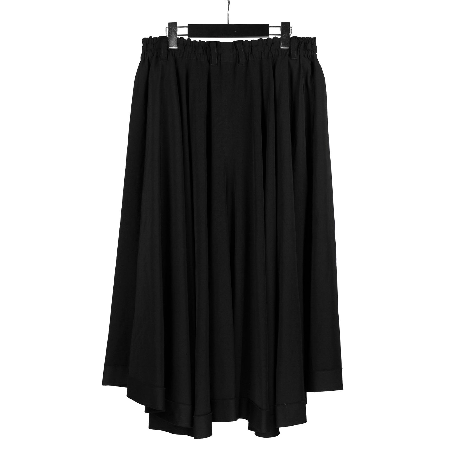 Ground Y - Ground Y | TRIACETATE/POLYESTER CREPE de CHINE CIRCLE PANTS / 袴 パンツ (ユニセックス) / ブラック / GO-P02-500 | ALUBUS / RUFUS