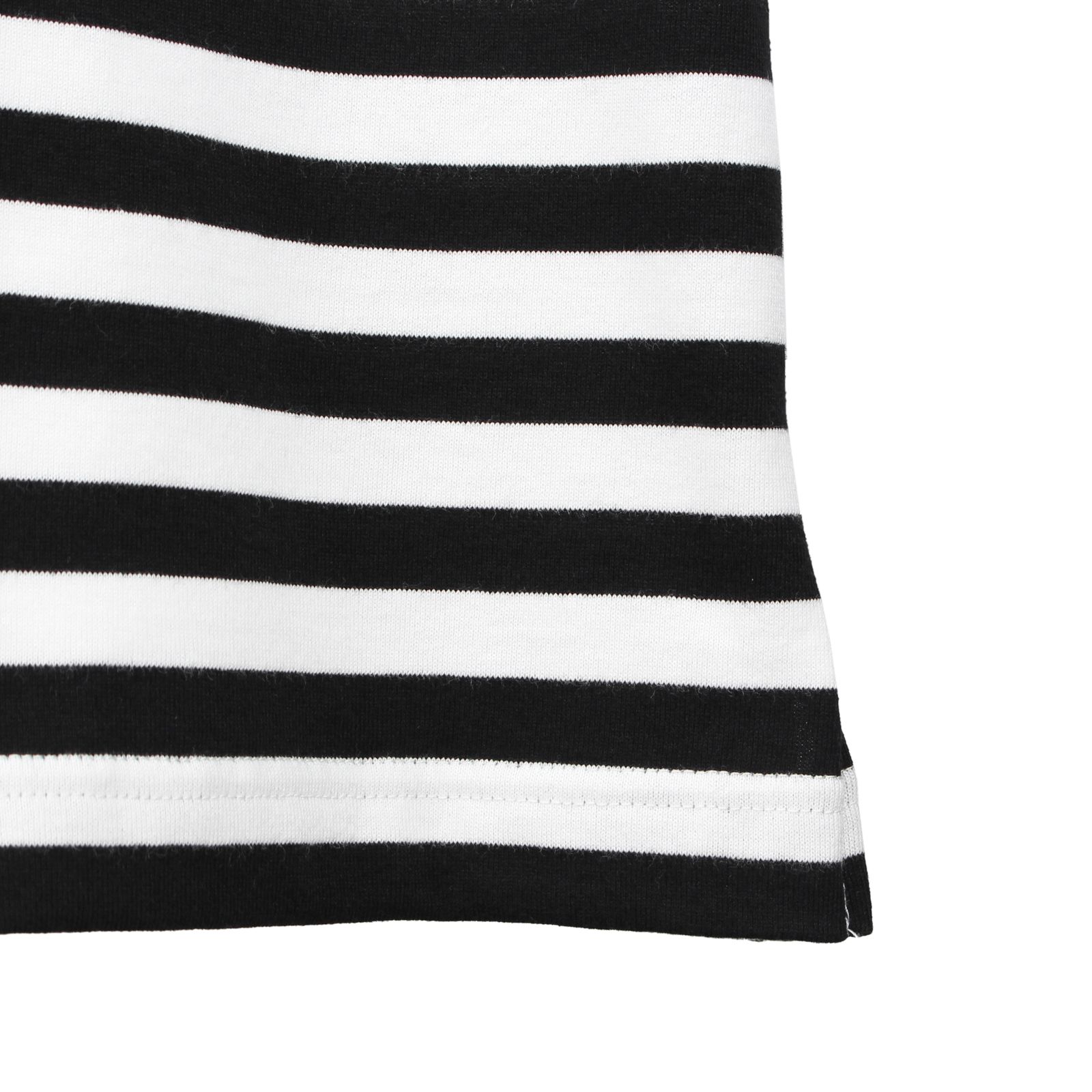 Ground Y | DIFFERENT LINES BORDER JERSEY GYLOGO TYPE-E GRAPHIC PRINT T-SHIRT / 半袖 カットソー (ユニセックス) / ホワイト×ブラック / GO-T19-816