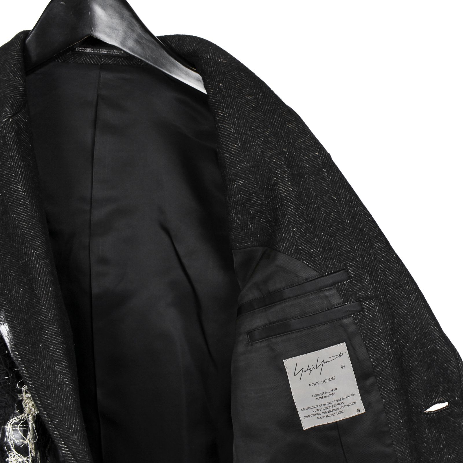 Yohji Yamamoto [HR-J29-806 / タテハギ刺繍入り JKT]