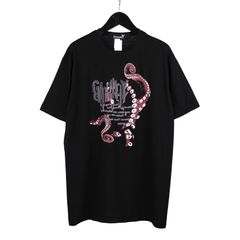 Ground Y | OCTOPUS GRAPHIC PRINT STANDARD T-SHIRT / 半袖 カットソー (ユニセックス) / ブラック / GO-T51-070