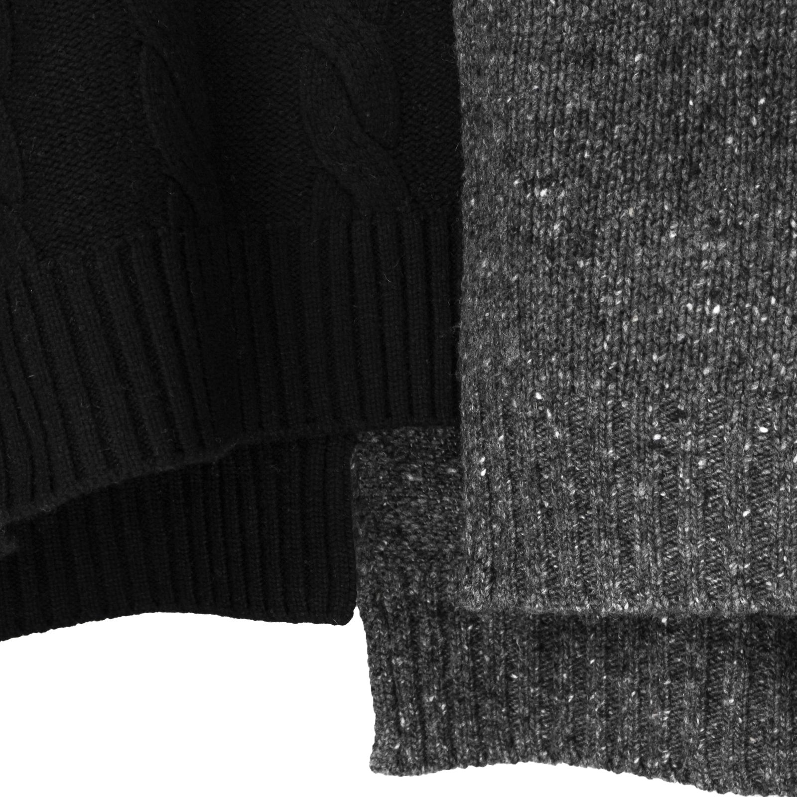 Ground Y | COMBINATION KNIT / ニットセーター (ユニセックス) / ブラック×グレー /  GL-K03-860-2