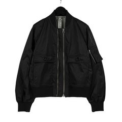 Ground Y | DOUBLE ZIPPER MA-1 JACKET / MA-1ジャケット (ユニセックス) / ブラック / GS-J04-900