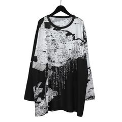 <宮沢賢治> Cotton rayon jersey Jumbo cut sew long sleeves / GE-T12-018