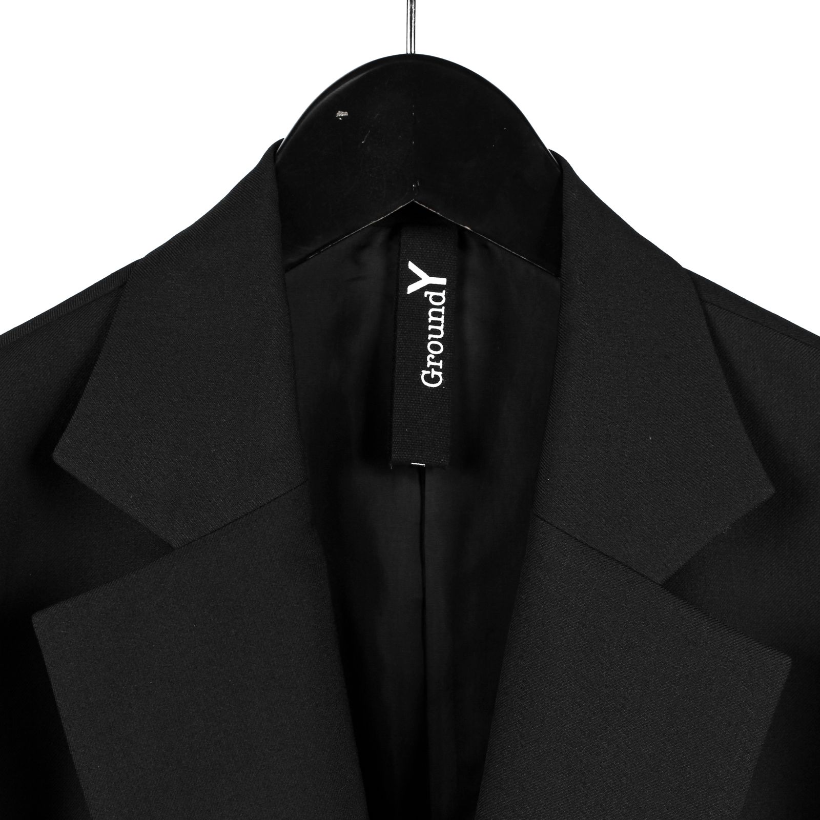 Ground Y | T/W GABARDINE TWO BUTTONS SINGLE JACKET / ギャバジン シングルジャケット / ブラック / GA-J03-100
