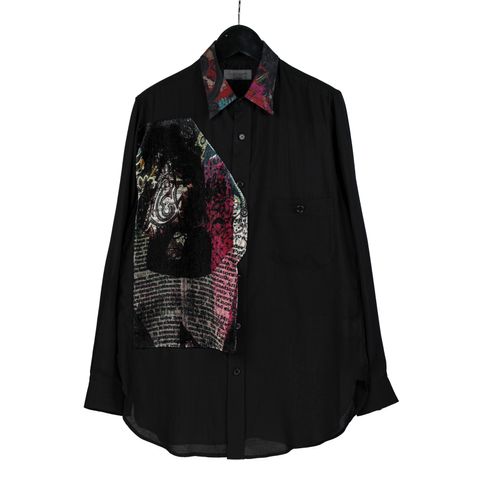 pour homme 柄衿パッチワーク付B / HZ-B60-212